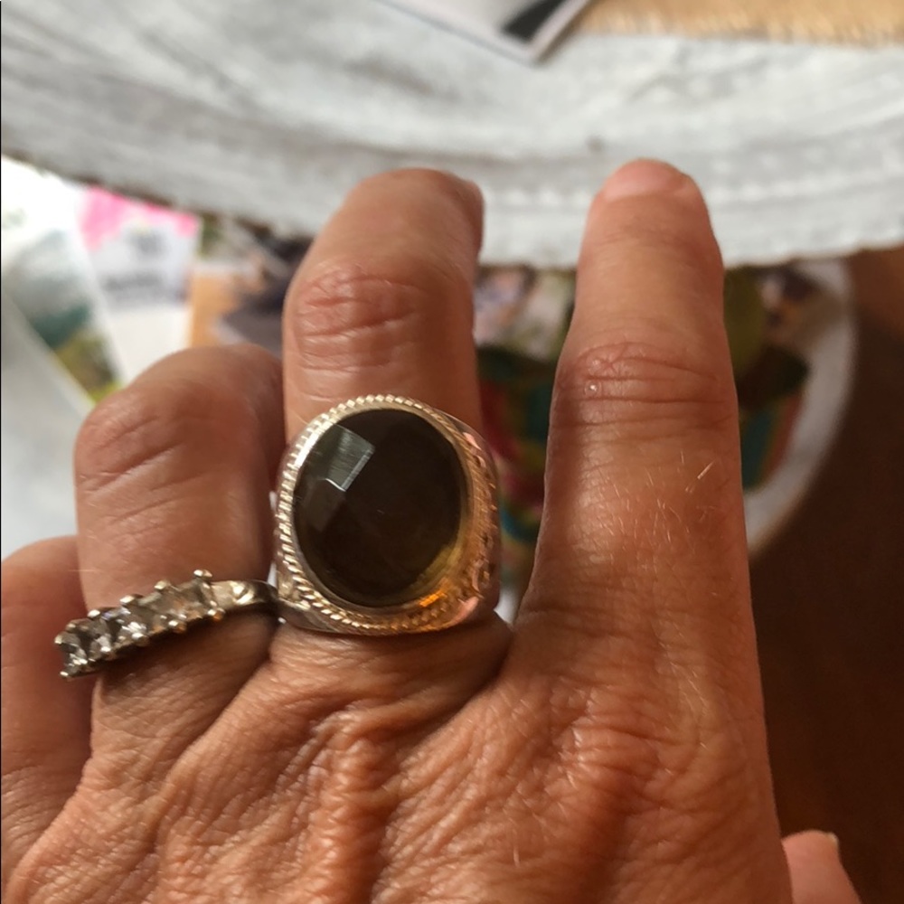 Sterling Silver and Topaz ring